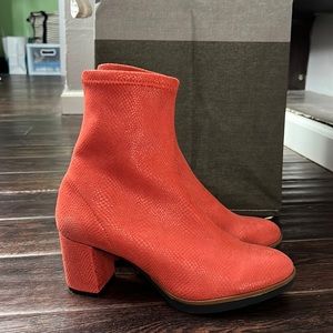 Intentionally Blank Red Sock Boots
